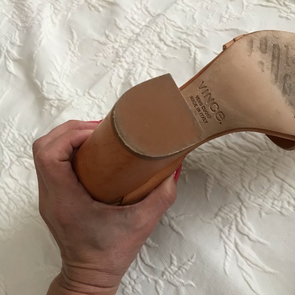 Vince Heeled Leather Sandals. - Picture 8 of 9